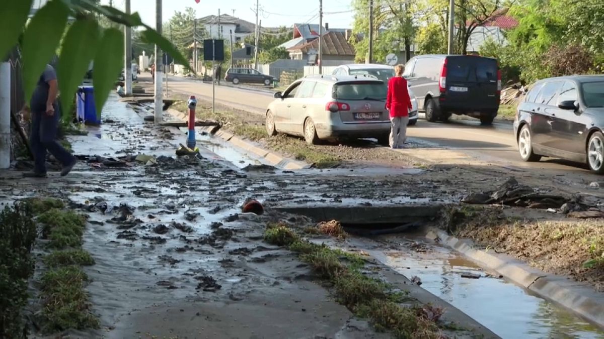 El condado rumano de Galati devastado por graves inundaciones
