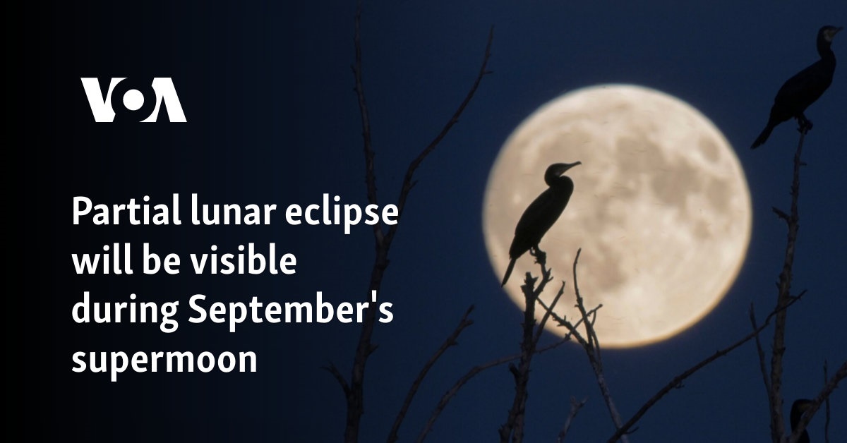 El eclipse lunar parcial será visible durante la superluna de septiembre
