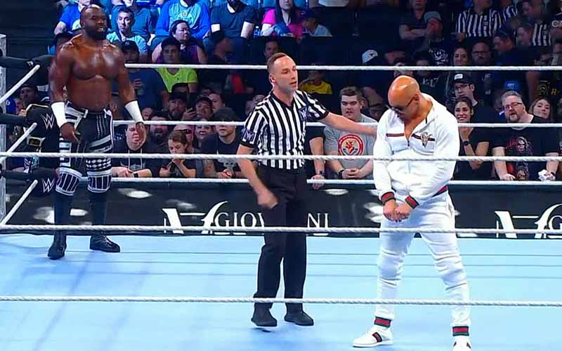 El regreso de Giovanni Vinci estropeado por Apollo Crews en un combate de squash en WWE SmackDown del 6 de septiembre
