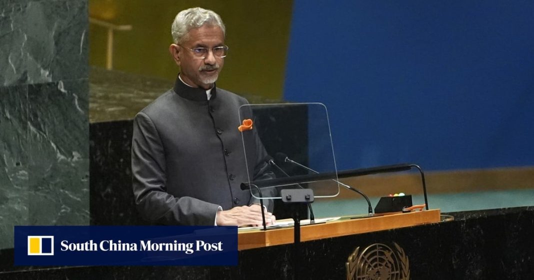 En la ONU, el ministro de Asuntos Exteriores de la India cita el 