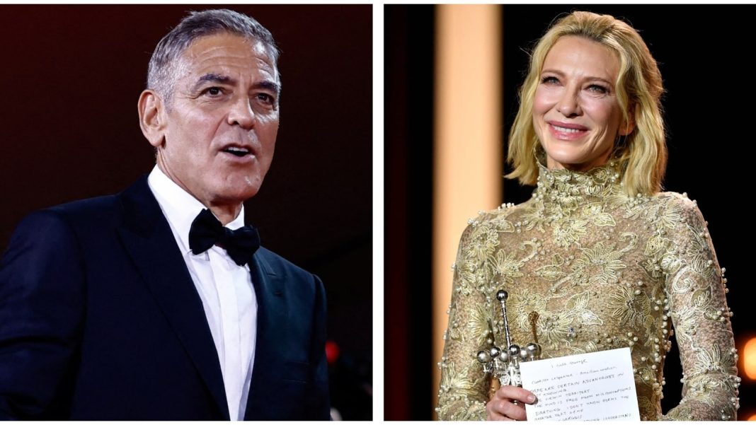 George Clooney envía un sentido mensaje a Cate Blanchett en el Festival de Cine de San Sebastián
