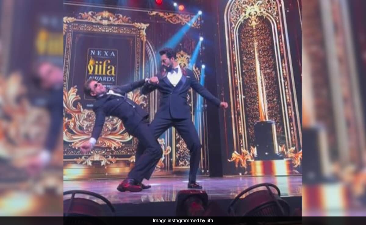 IIFA 2024: Shah Rukh Khan y Vicky Kaushal disfrutando de la canción de Samantha Oo Antava Es lo mejor que hay en Internet hoy en día.
