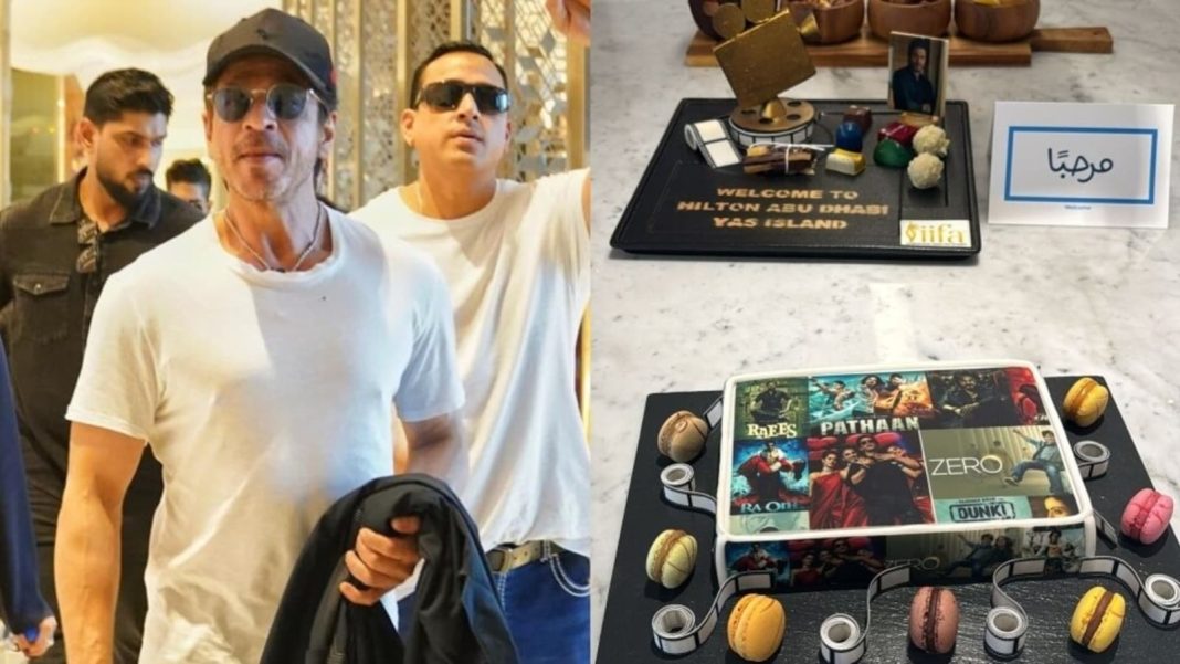 La habitación de Shah Rukh Khan en Abu Dhabi está repleta de chocolates, pasteles, patatas fritas y otras delicias personalizadas. ver fotos
