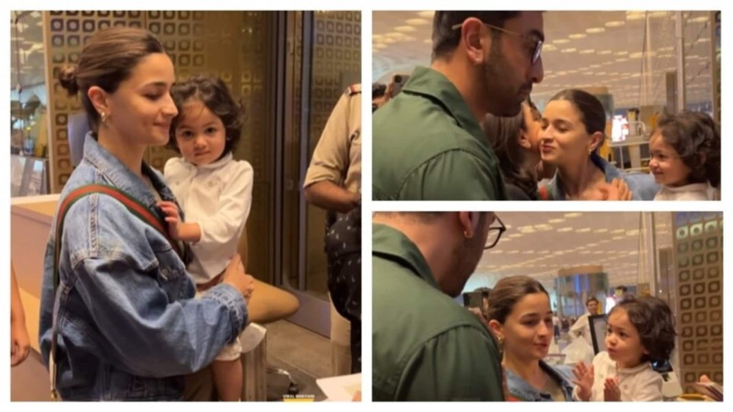 La linda interacción de Raha con su esposa Neetu Kapoor captada por la cámara en un adorable video del aeropuerto con Ranbir Kapoor y Alia Bhatt
