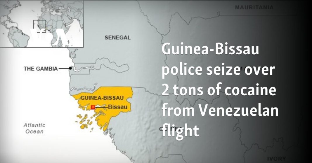 La policía de Guinea-Bissau incauta más de dos toneladas de cocaína en un vuelo venezolano
