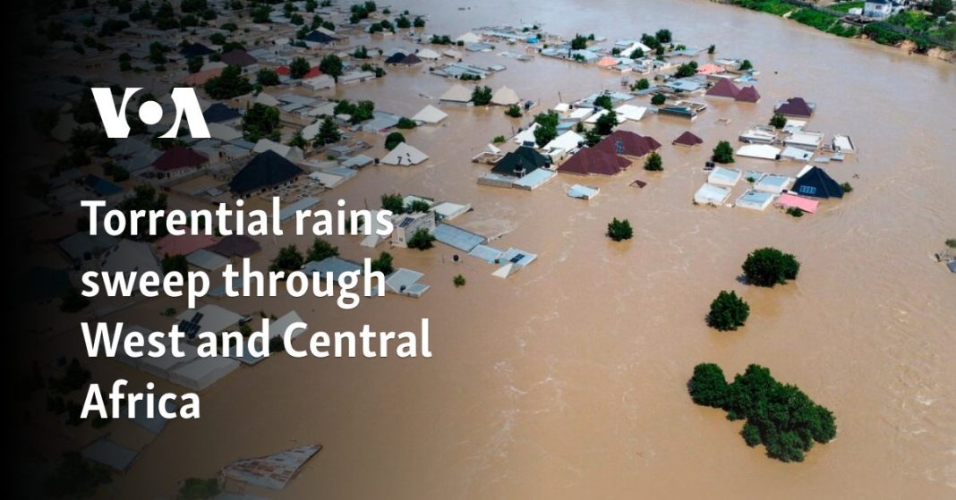 Lluvias torrenciales azotan África occidental y central
