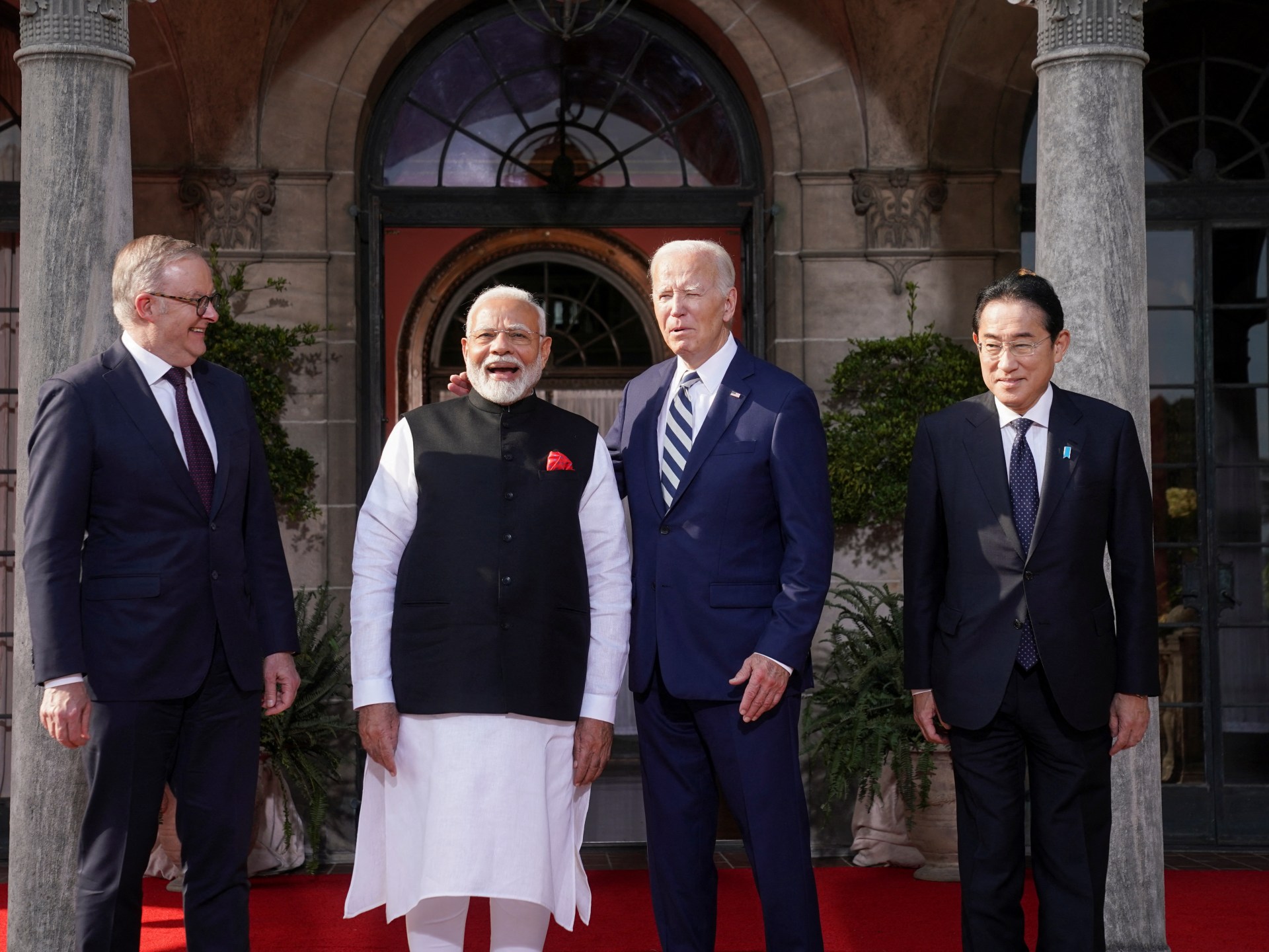 Los líderes del Quad se reúnen en la ciudad natal de Biden en medio de la creciente competencia con China
