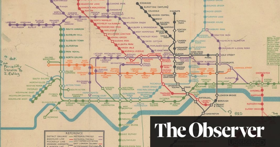 'Merece ser llamado icónico': el archivo del creador del mapa del metro de Londres sale a la venta
