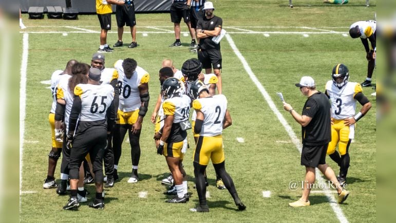 Offense Arthur Smith Justin Fields Russell Wilson Steelers training camp Falcons