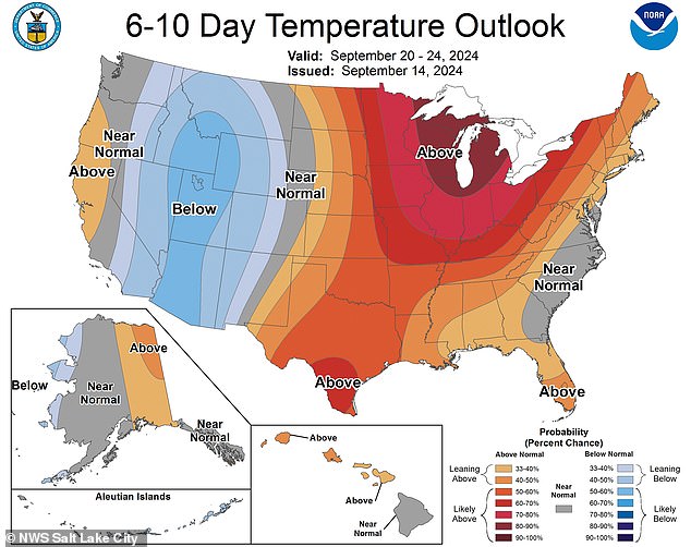 El Servicio Meteorológico Nacional pronostica temperaturas por debajo del promedio, vientos fuertes y tormentas para seis estados del oeste esta semana.