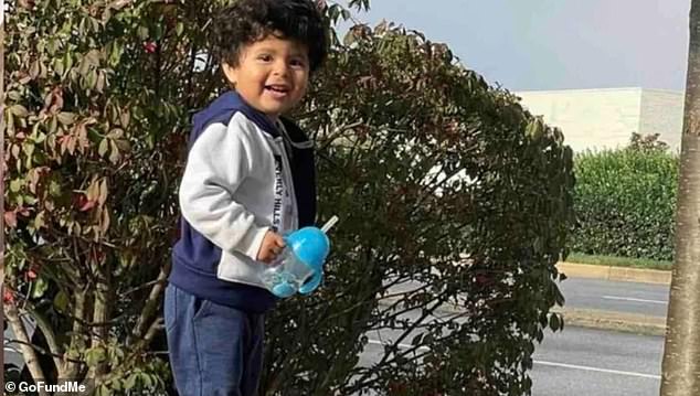 Cody Aguilar Gómez, de 2 años, fue atropellado y asesinado por un automóvil en Annapolis, Maryland, el martes