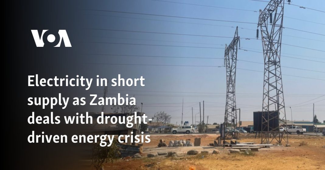 Zambia enfrenta una crisis energética provocada por la sequía y escasez de electricidad
