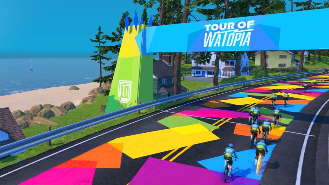 Zwift celebra los 10 años de 'Ride On' con un escenario misterioso en el Tour de Watopia
