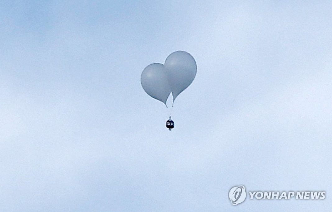 N. Korea sends more trash balloons toward S. Korea: JCS