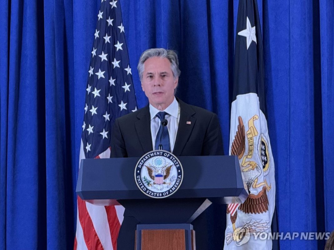 (2nd LD) Blinken to raise N.K.-Russia cooperation issue at ASEAN gatherings in Laos: State Dept.