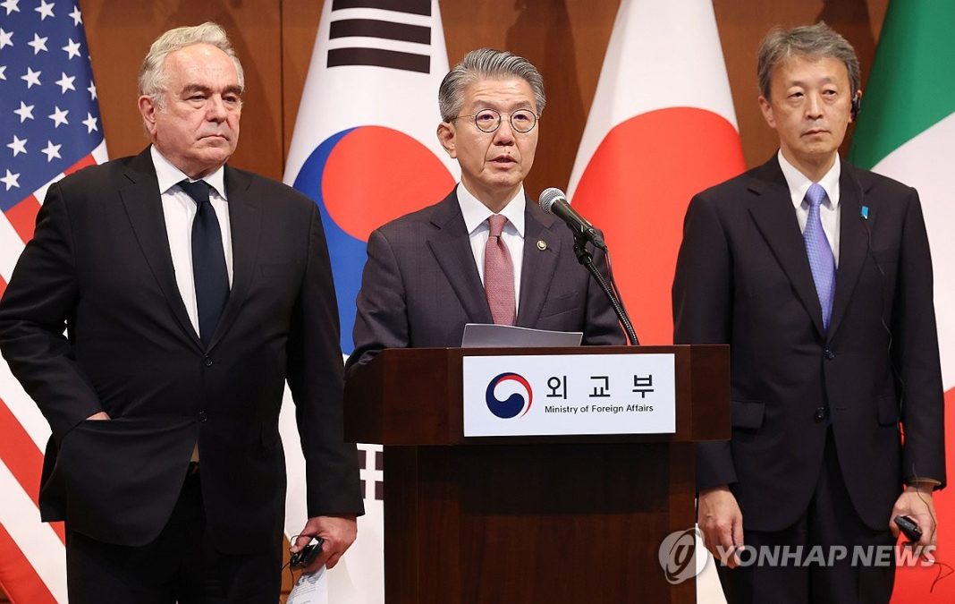 (LEAD) S. Korea, U.S., Japan launch multilateral mechanism to monitor N. Korean sanctions after Russia's U.N. panel veto