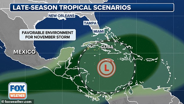 Los meteorólogos advierten que hay tres escenarios posibles que podrían traer tormentas tropicales y huracanes al Atlántico central desde la próxima semana hasta principios de noviembre