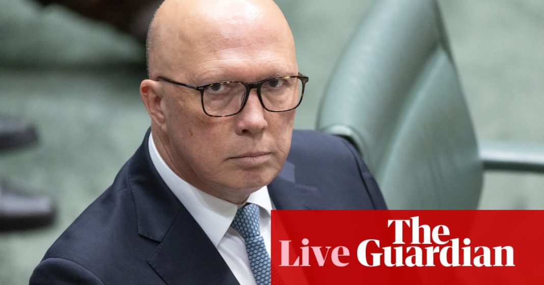 Australia news live: Dutton dice que Albanese está planeando una vida 'pospolítica' con la compra de una casa costera por 4,3 millones de dólares
