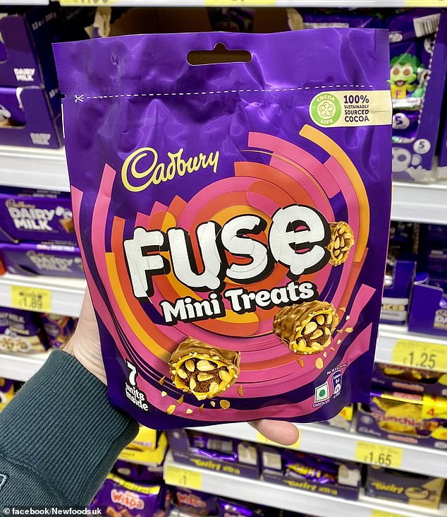 Se publicó en línea una imagen de Cadbury Fuse Mini Treats después de que un comprador vio el chocolate en B&M.