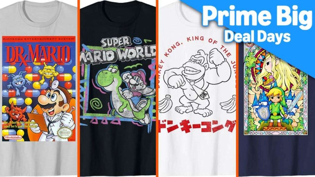 Camisetas oficiales de Super Mario y Zelda con descuento para los días Prime Big Deal
