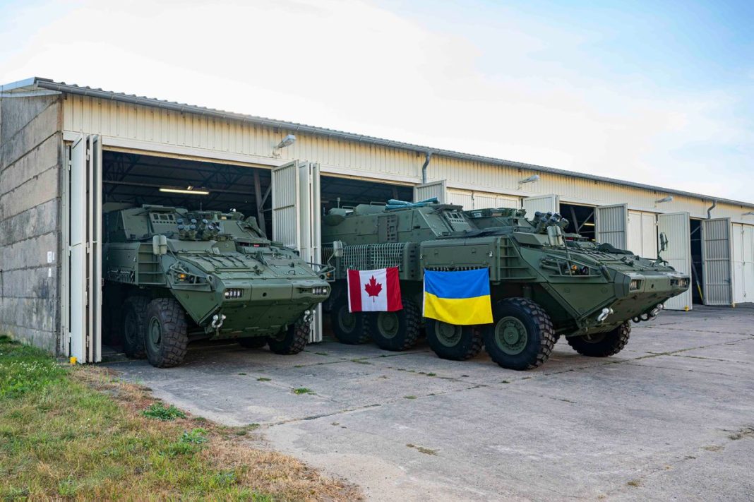 Canadá envía los primeros vehículos blindados de apoyo de combate a Ucrania
