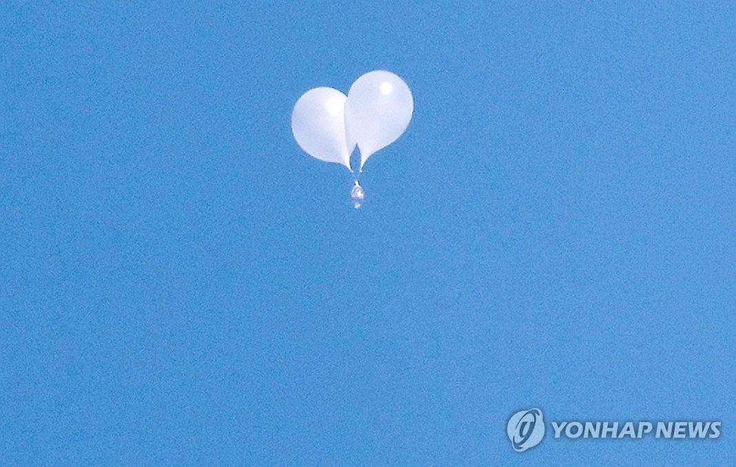 N. Korea sends 20 more trash balloons toward S. Korea: JCS