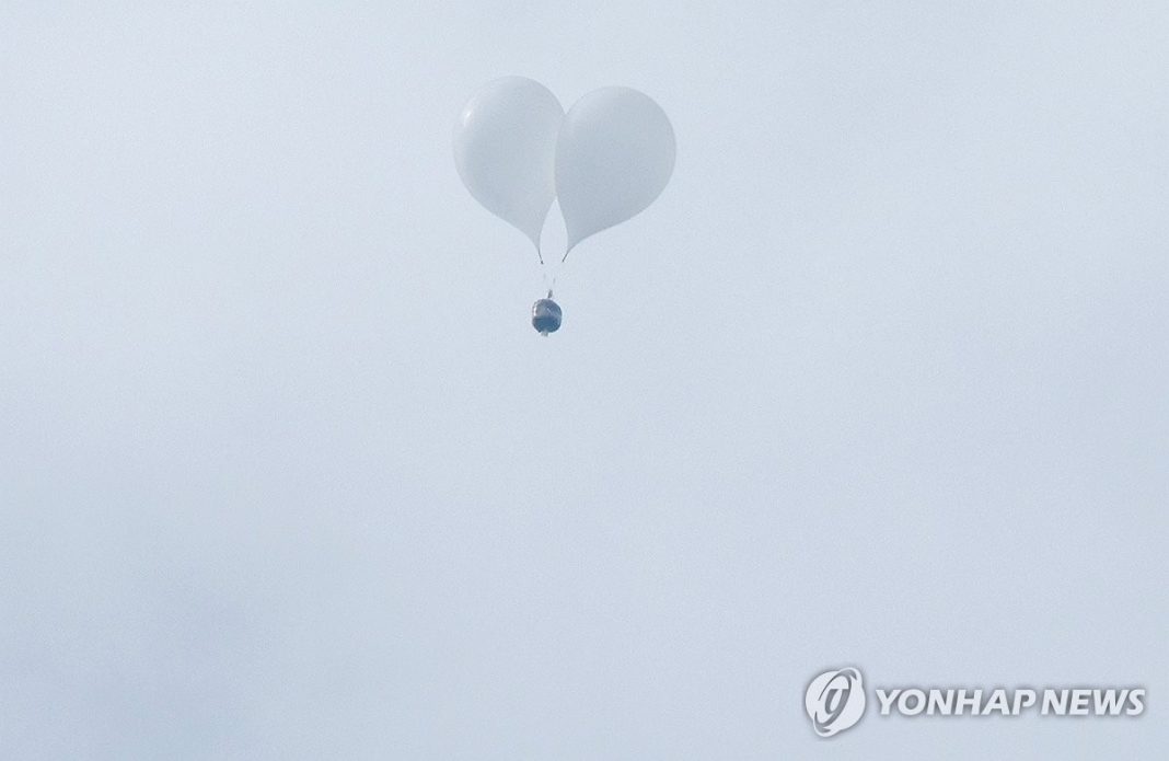 N. Korea sends about 20 trash balloons toward S. Korea: JCS