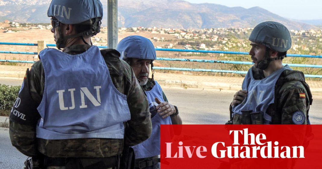 Crisis en Medio Oriente en vivo: la ONU dice que las fuerzas de paz en el Líbano están 