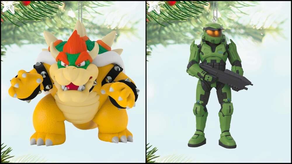 Decora tu árbol de Navidad con estos adornos de videojuegos
