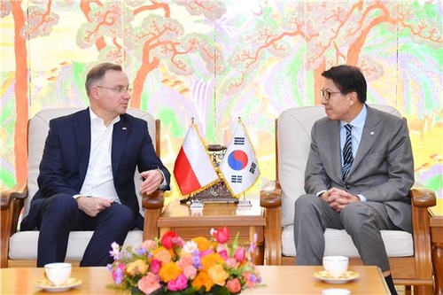 Busan mayor raises possibility of direct Busan-Warsaw flight route in talks with Polish president