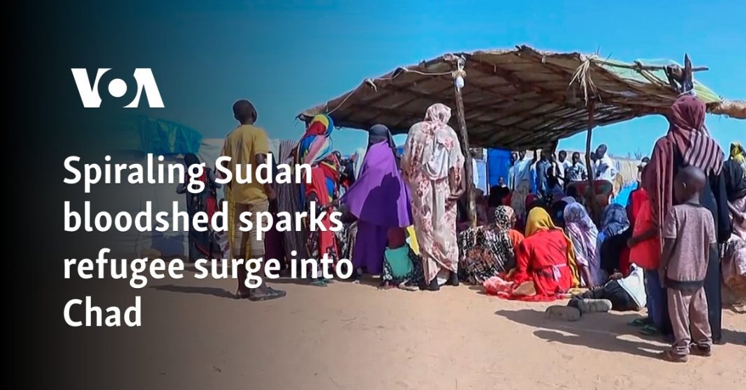 El creciente derramamiento de sangre en Sudán provoca una oleada de refugiados en Chad
