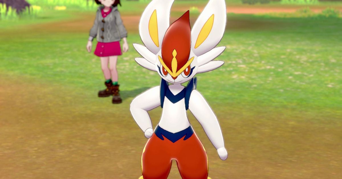 A screenshot from Pokémon Sword / Pokémon Shield