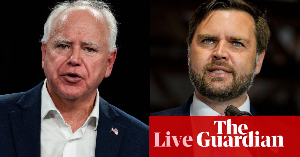 Elecciones estadounidenses: Tim Walz y JD Vance se enfrentarán en el debate sobre vicepresidente – actualizaciones en vivo
