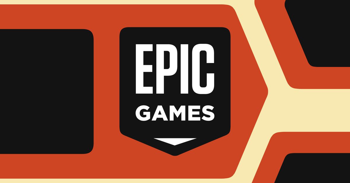 An illustration of the Epic Games logo.