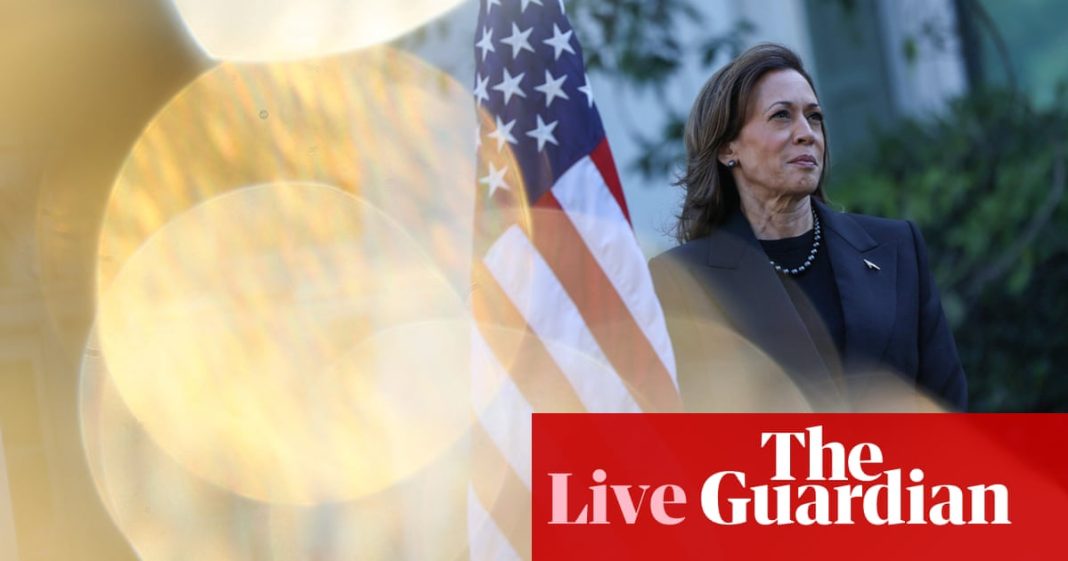 Harris toma una estrecha ventaja sobre Trump en una nueva encuesta mientras los estados indecisos aún están apretados – US Political Live
