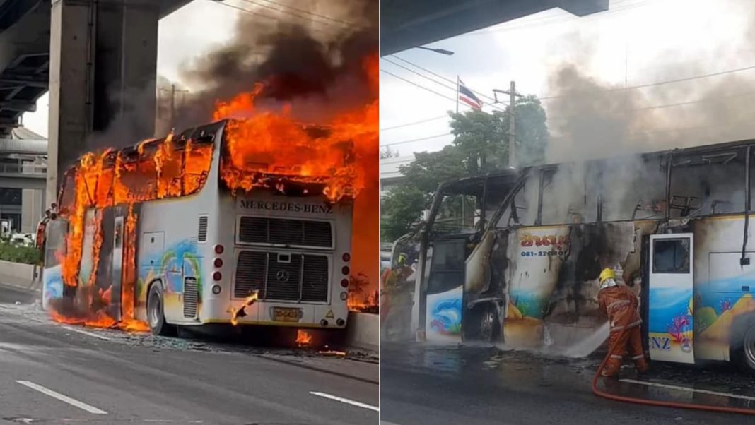 Incendio de autobús escolar en Tailandia mata al menos a 23 personas
