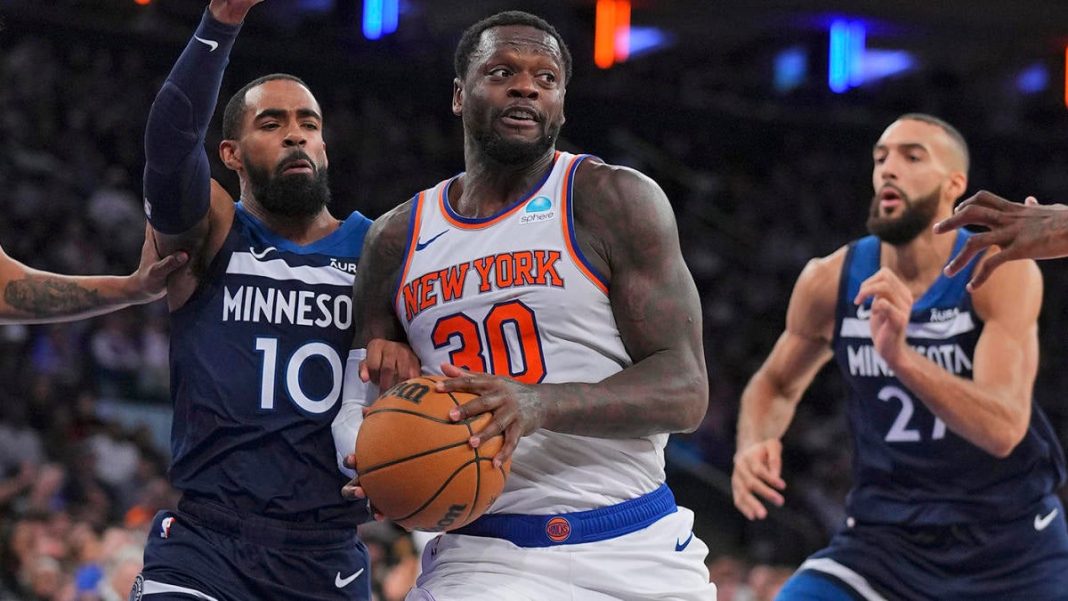 Julius Randle parece muy contento con el cambio de los Knicks a los Timberwolves: 