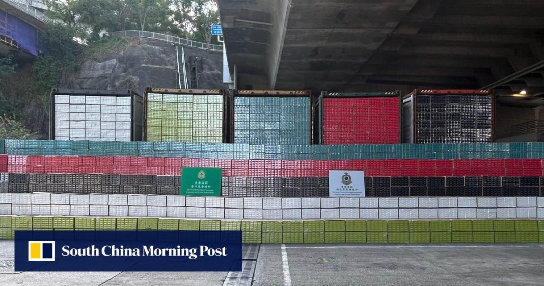 La aduana de Hong Kong incauta 53 millones de cigarrillos sospechosos del mercado negro
