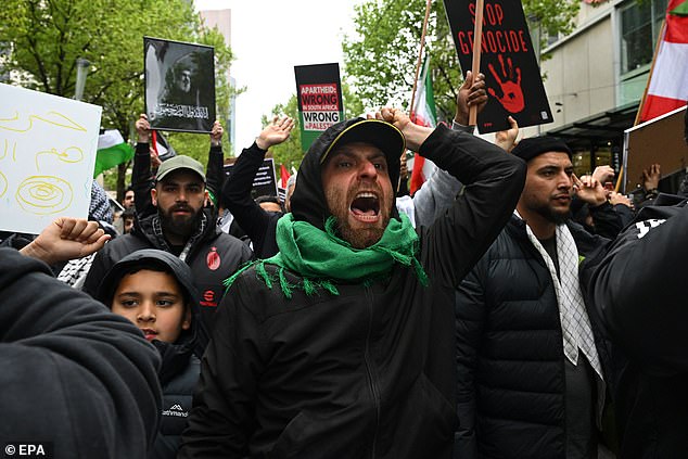 Protestas en Melbourne tras la muerte de Hassan Nasrallah en el Líbano