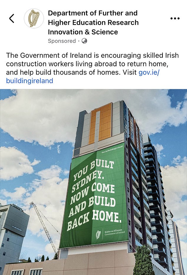 El gobierno de Irlanda ha lanzado una campaña instando a los residentes que viven en el extranjero a regresar a casa.