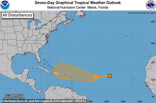 Una depresión tropical se dirige hacia Florida y podría convertirse en huracán en los próximos días