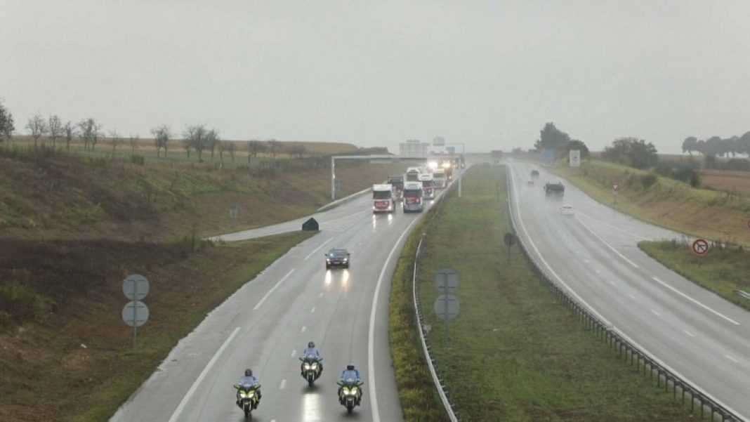 Los camioneros de Alsacia protestan contra la propuesta de un nuevo impuesto
