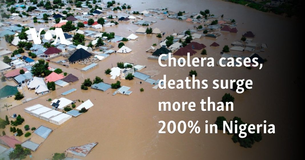 Los casos de cólera y las muertes aumentan más del 200% en Nigeria
