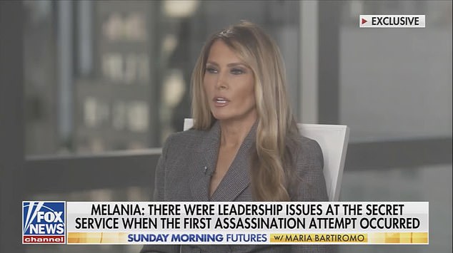 Melania Trump habló sobre el Servicio Secreto en una entrevista con María Bartiromo