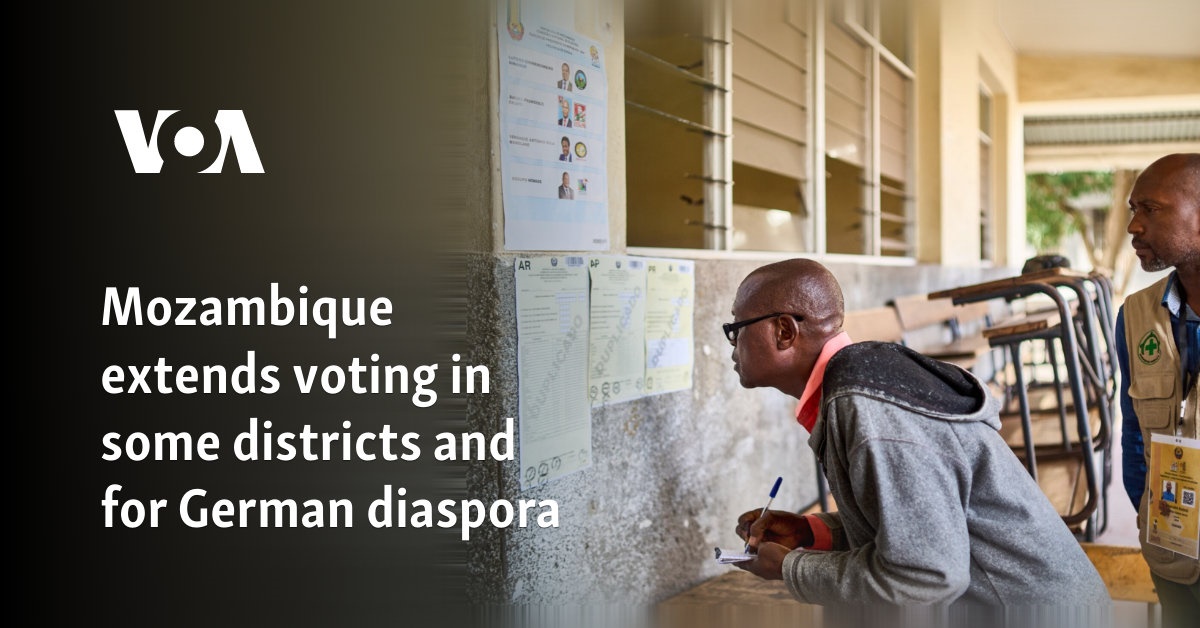 Mozambique amplía el voto en algunos distritos y para la diáspora alemana
