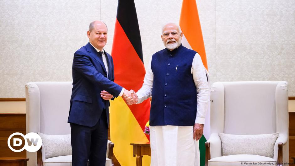 Scholz de Alemania y Modi de India se reúnen en Nueva Delhi
