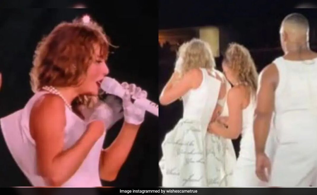 Taylor Swift maneja el mal funcionamiento del vestuario durante el concierto de Miami como un jefe. Mirar
