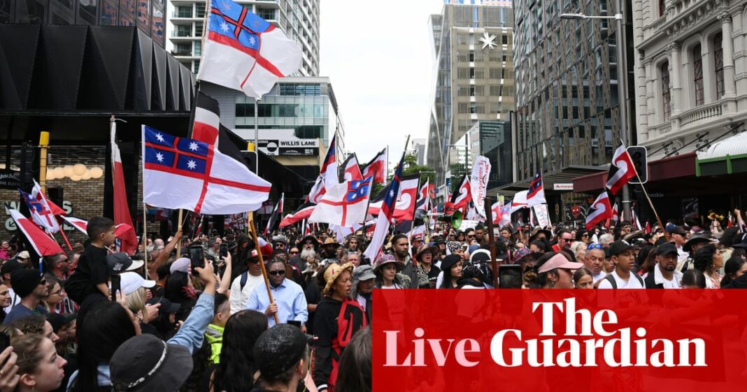 35.000 personas llegan al parlamento de Nueva Zelanda para protestar contra el controvertido proyecto de ley de tratado maorí – en vivo
