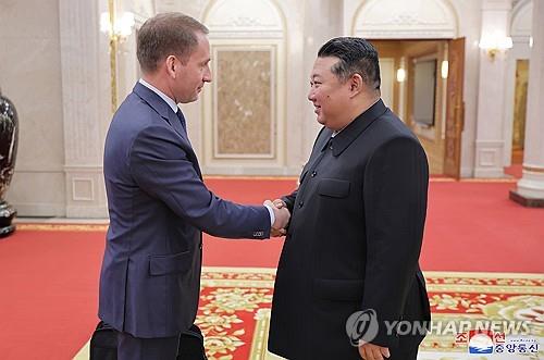 (LEAD) N. Korea's Kim urges extensive promotion of relations with Russia: KCNA