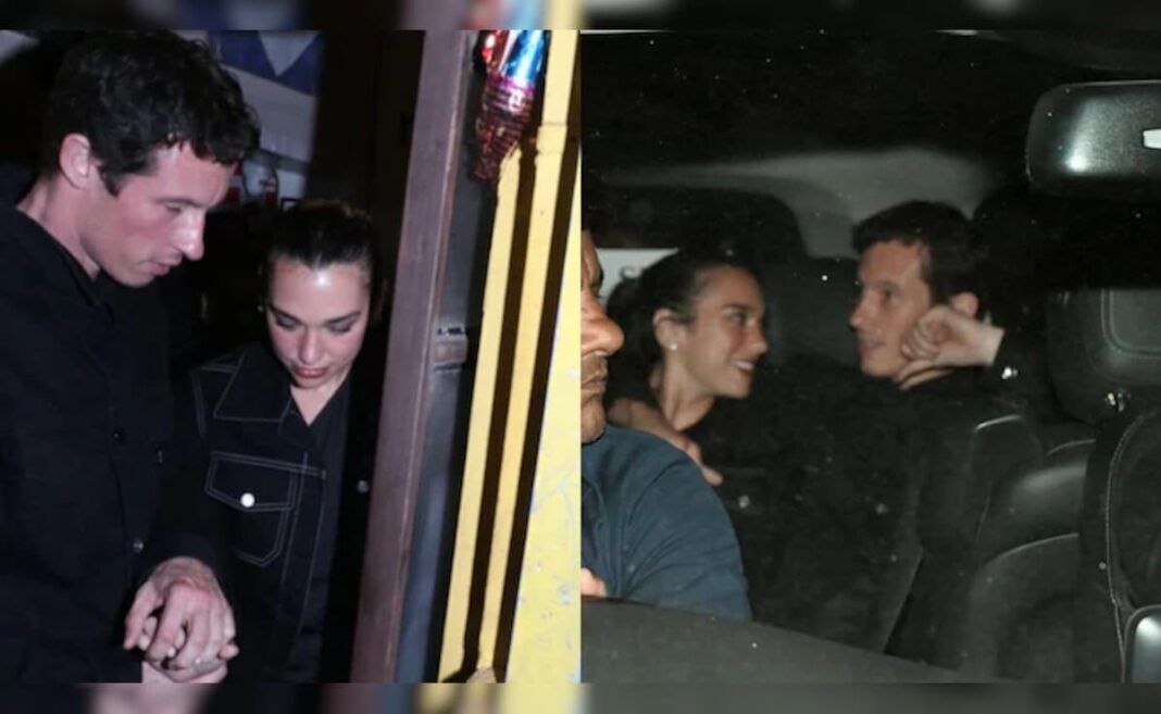 Acerca de anoche: Dua Lipa salió a cenar con su novio Callum Turner en Mumbai
